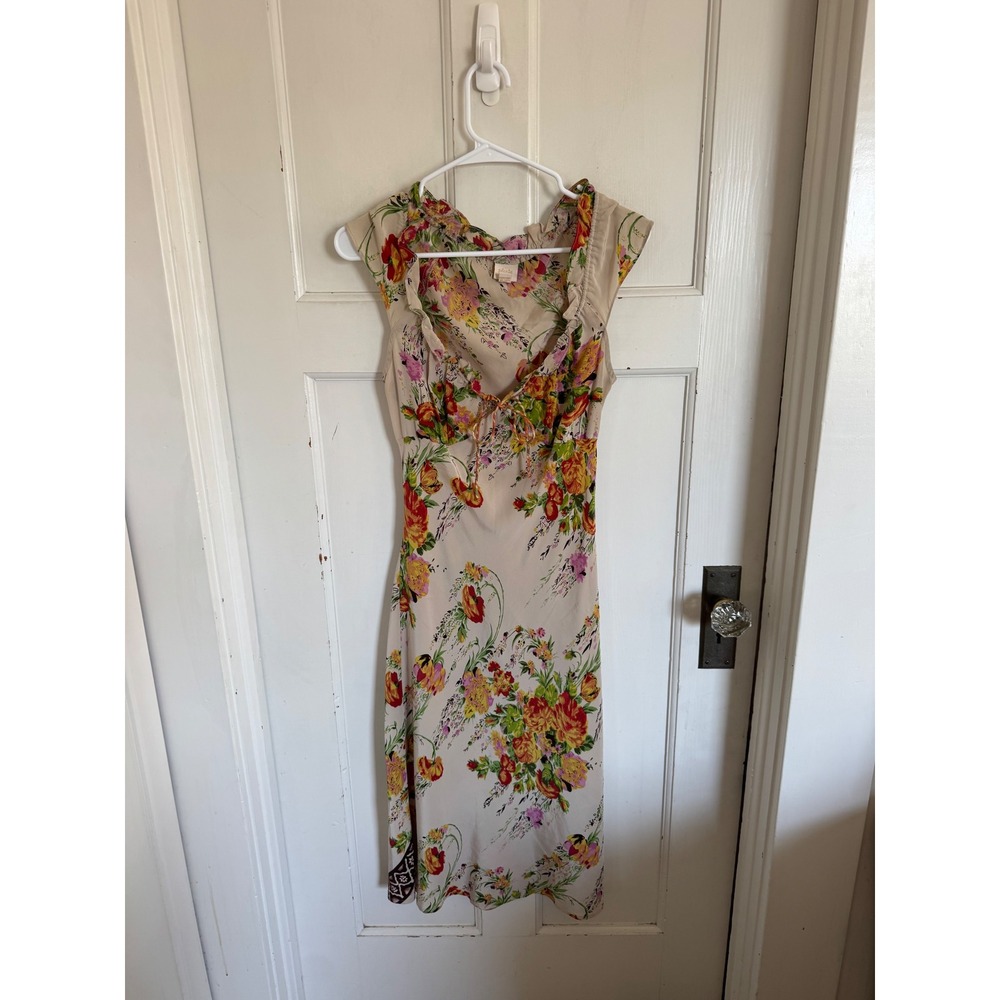 Plenty silk floral midi dress size 8